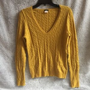J. Crew Sweater - Mustard Yellow - Wool/Nylon/Cashmere Blend